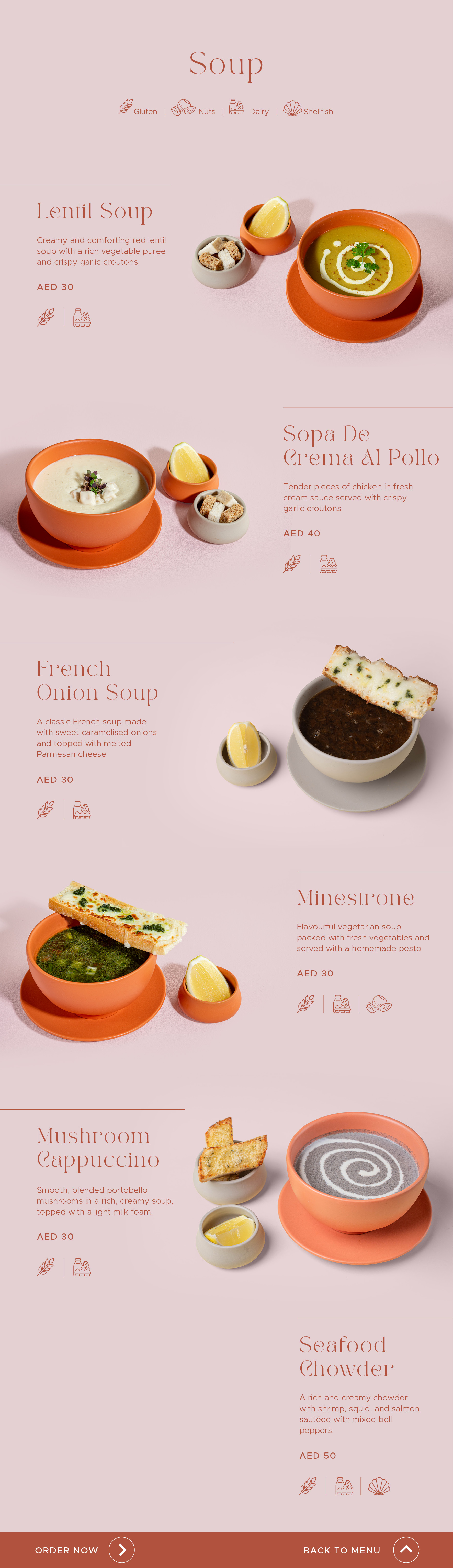 Caliente Cafe menu page 5