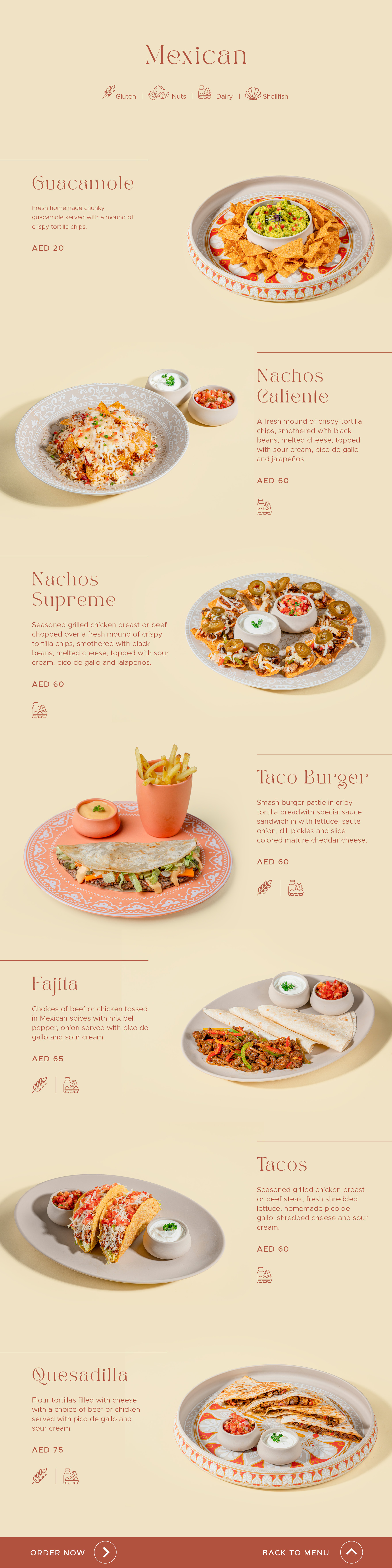 Caliente Cafe menu page 10